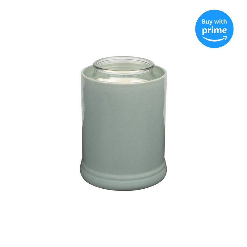 Elanze Designs Solid Color Ceramic Stoneware Electric Jar Candle Warmer