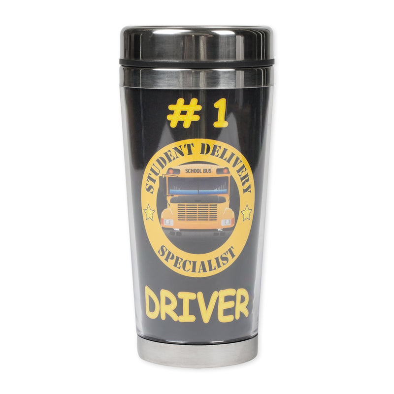 Number 1 Bus Driver, Student Delivery Specialist 16 Ounce Stainless Steel Travel Tumbler Mug