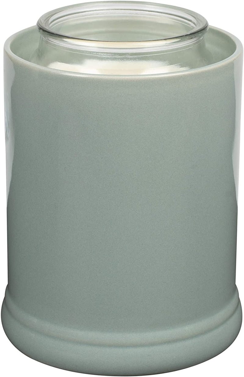 Elanze Designs Solid Color Ceramic Stoneware Electric Jar Candle Warmer