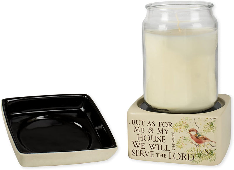 As for Me and My House Ceramic Stoneware Electric 2 in 1 Jar Candle and Wax and Oil Warmer