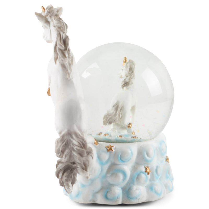 Mystical Unicorns Figurine 100MM Water Globe Plays Tune You Are My Sunshine
