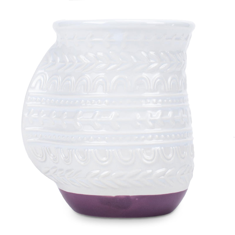 Elanze Designs Cup of Cozy Purple 14 ounce Ceramic Handwarmer Mug