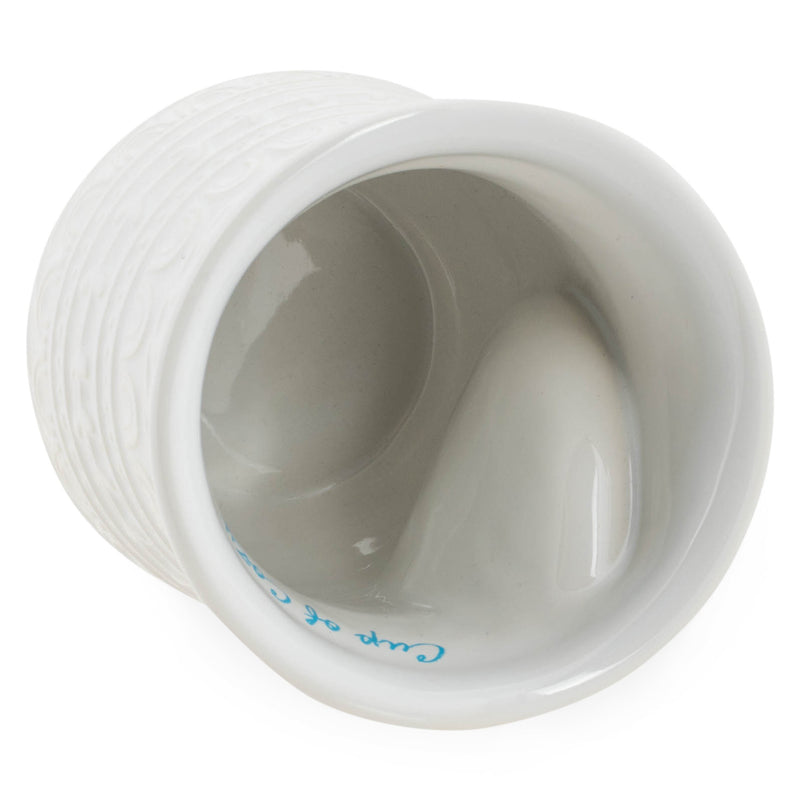 Elanze Designs Cup of Cozy Teal 14 ounce Ceramic Handwarmer Mug