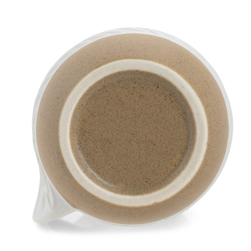 Elanze Designs Cup of Cozy Raw White 14 ounce Ceramic Handwarmer Mug