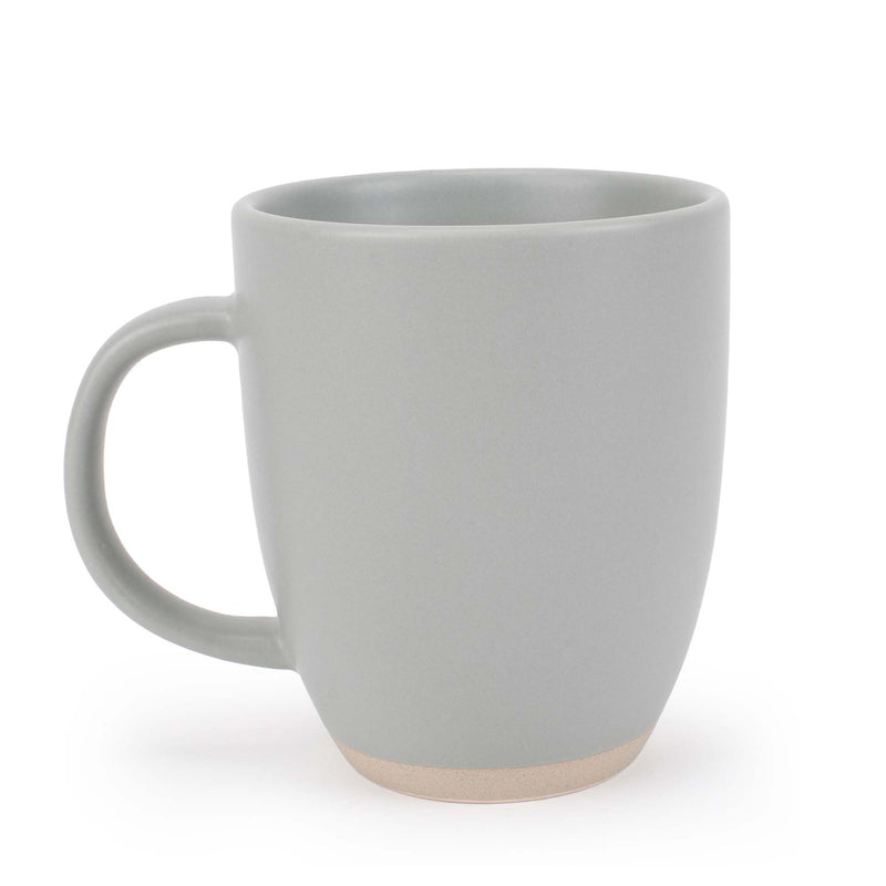Elanze Designs Raw Clay Bottom Cool Assorted 13 ounce Ceramic Coffee Mugs Set of 4