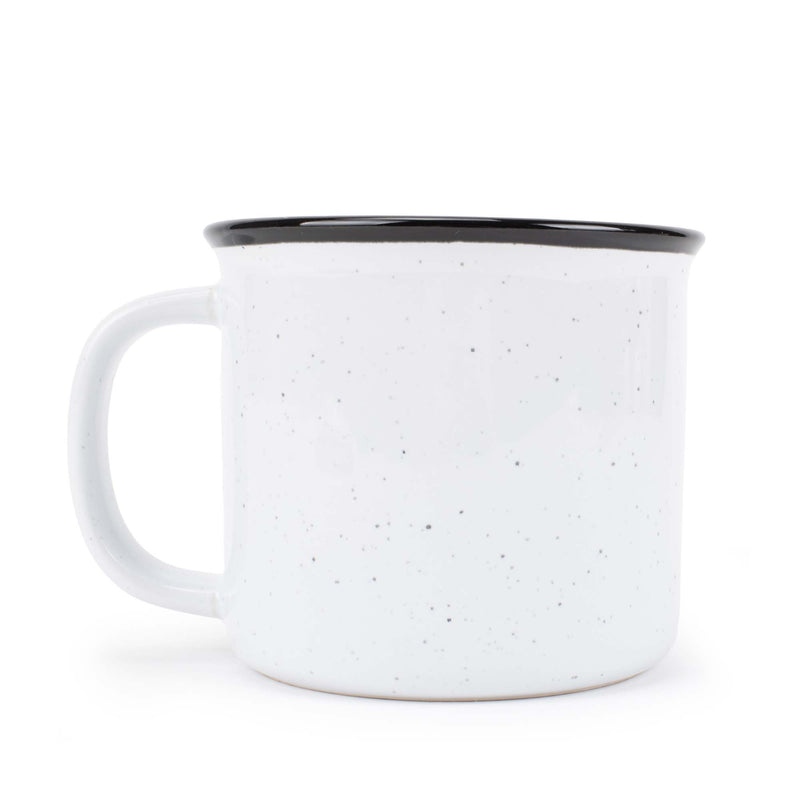 Elanze Designs Speckled Camper Colorful 13 ounce Ceramic Coffee Mugs Set of 4