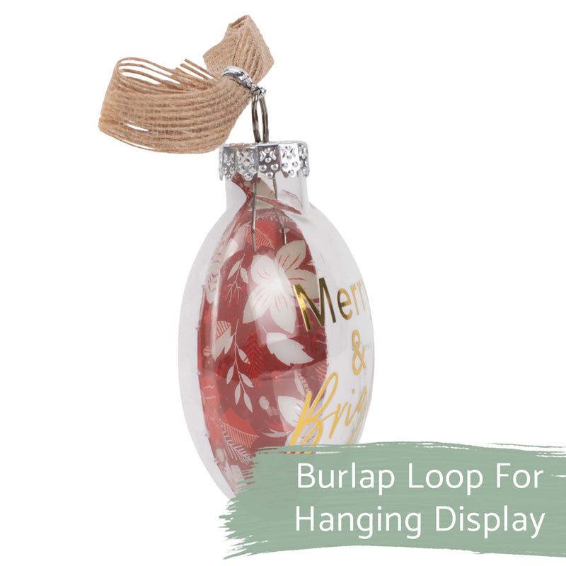 Elanze Designs Merry and Bright Red Floral 4 inch Glass Round Disc Christmas Ornament