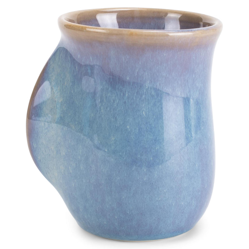 Elanze Designs Reactive 14 ounce Ceramic Handwarmer Mug, Ocean Sunrise
