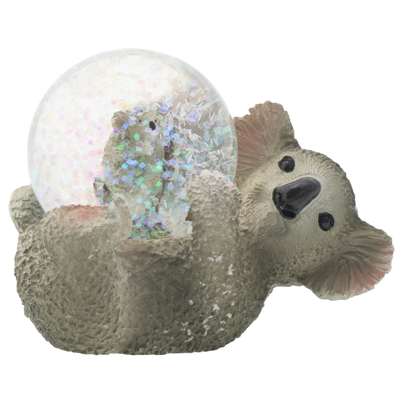Elanze Designs Mommy Koala and Joey Baby Figurine 45MM Glitter Snow Globe Decoration