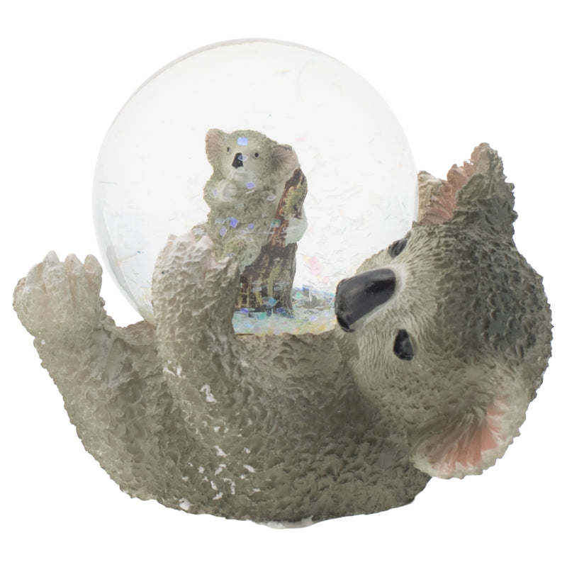 Elanze Designs Mommy Koala and Joey Baby Figurine 45MM Glitter Snow Globe Decoration