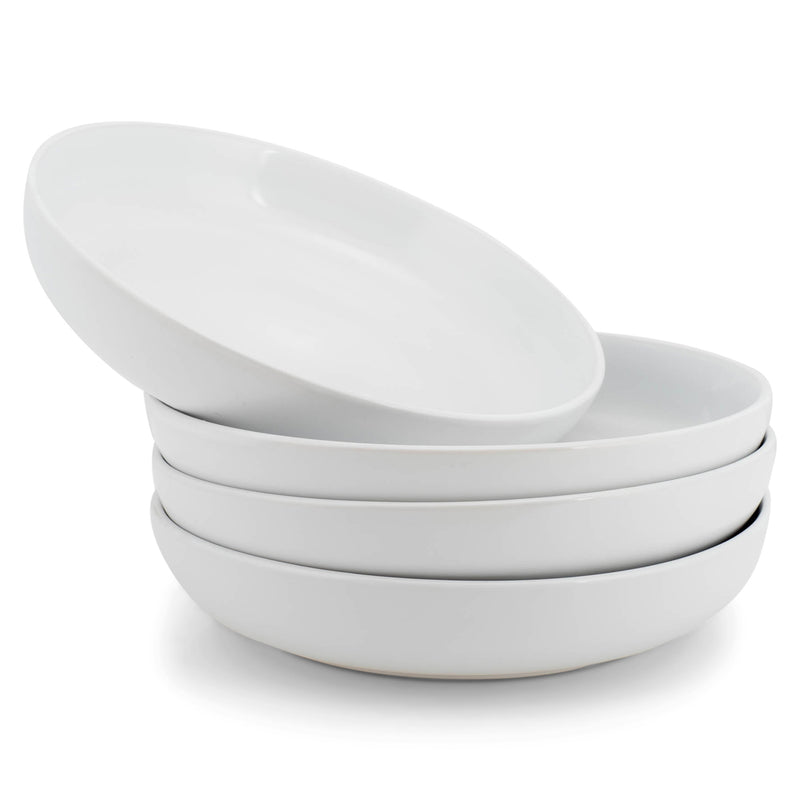 White 8.5 inch Dinner Ceramic Bowl