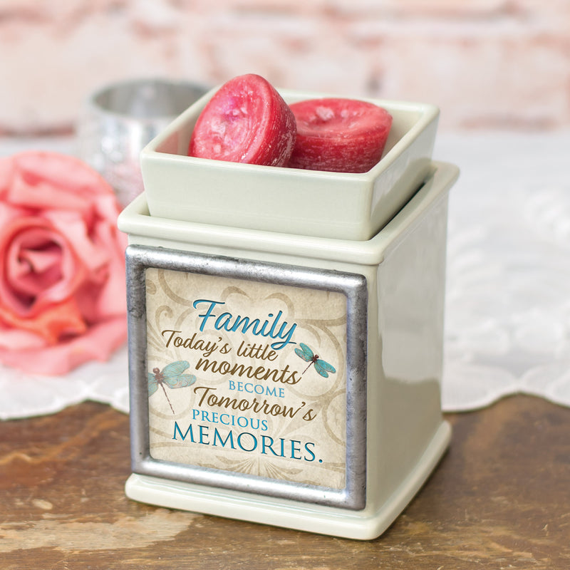 Family Moments Precious Ceramic Powder Sand Interchangeable Photo Frame Candle Wax Oil Warmer