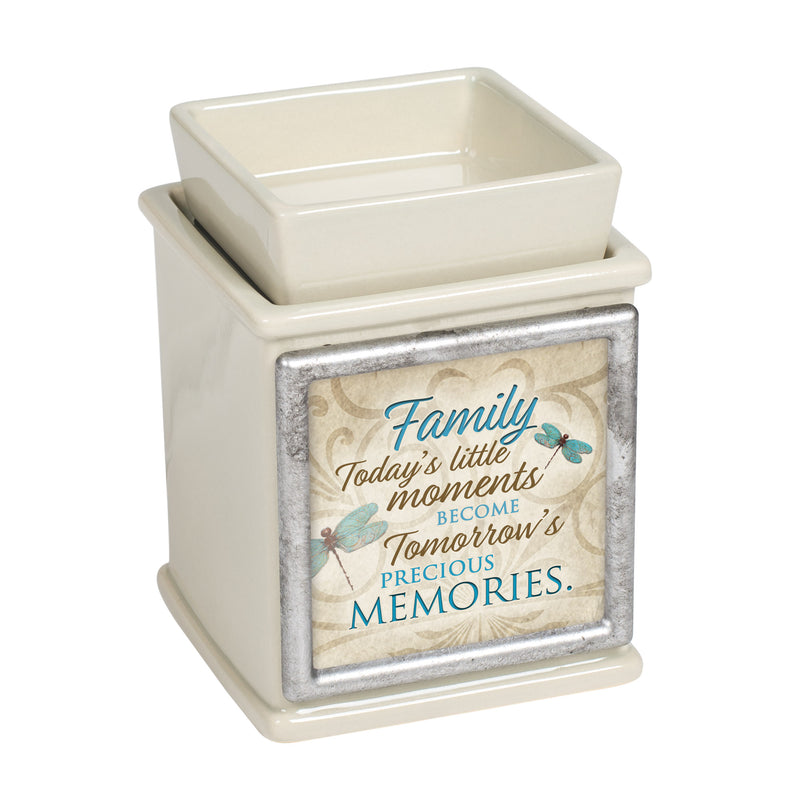 Family Moments Precious Ceramic Powder Sand Interchangeable Photo Frame Candle Wax Oil Warmer