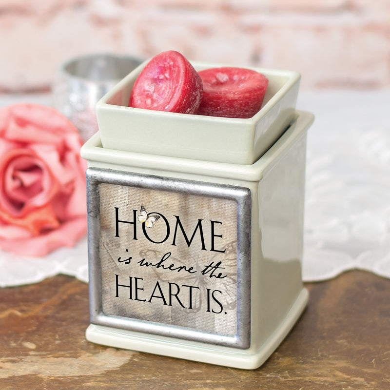 Home Where The Heart Is Ceramic Powder Sand Interchangeable Photo Frame Candle Wax Oil Warmer