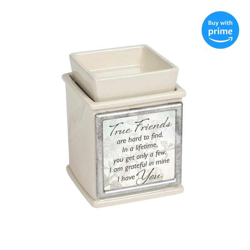 True Friends Are Hard to Find Sand Interchangeable Print Candle Wax and Oil Warmer