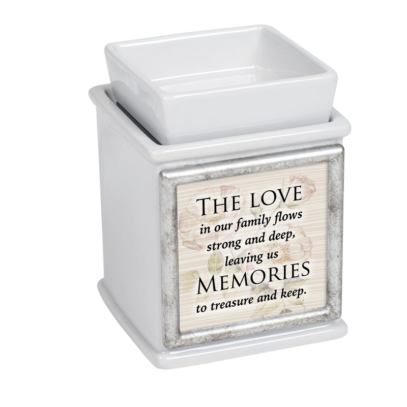 Family Memories Slate Grey Interchangeable Photo Frame Candle Wax Oil Warmer