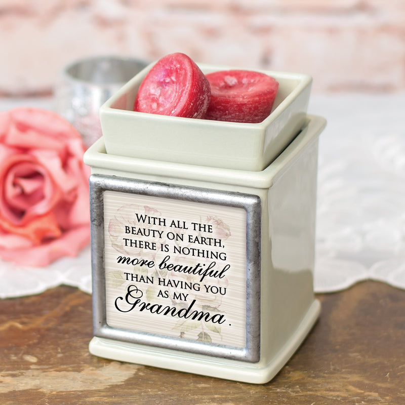 Beautiful Grandma Powder Sand Interchangeable Photo Frame Candle Wax Oil Warmer