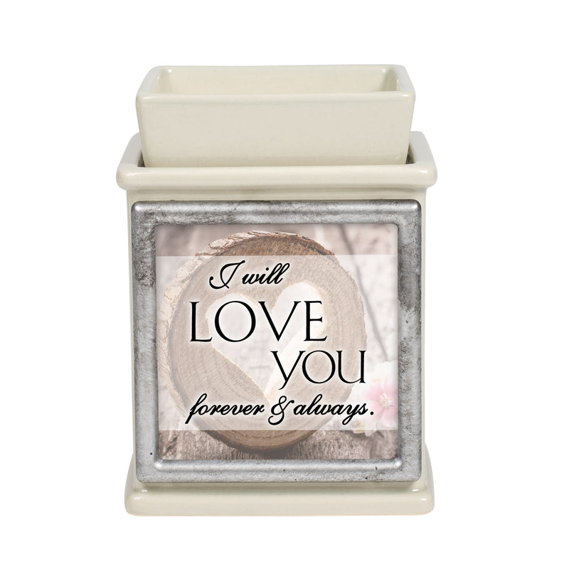 Love You Forever Always Powder Sand Interchangeable Photo Frame Candle Wax Oil Warmer
