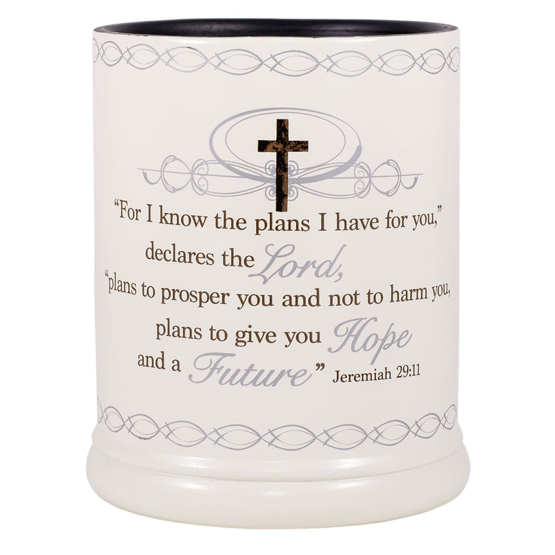 for I Know The Plans I Have for You Ceramic Stone Electric Large Jar Candle Warmer
