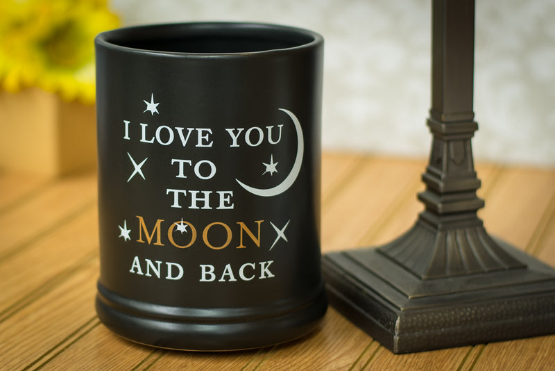 Love You to the Moon Ceramic Stoneware Electric Large Jar Candle Warmer