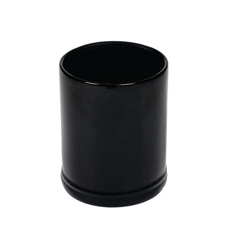 Glossy Black Ceramic Stoneware Electric Jar Candle Warmer