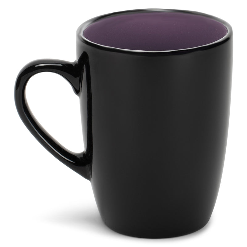Purple and black mug