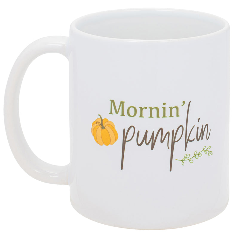 Mornin' Pumpkin mug front view