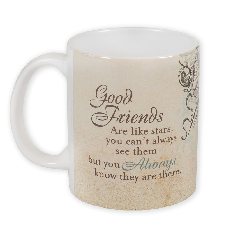 Good Friends are Like Stars 11 Ounce Ceramic Coffee Mug