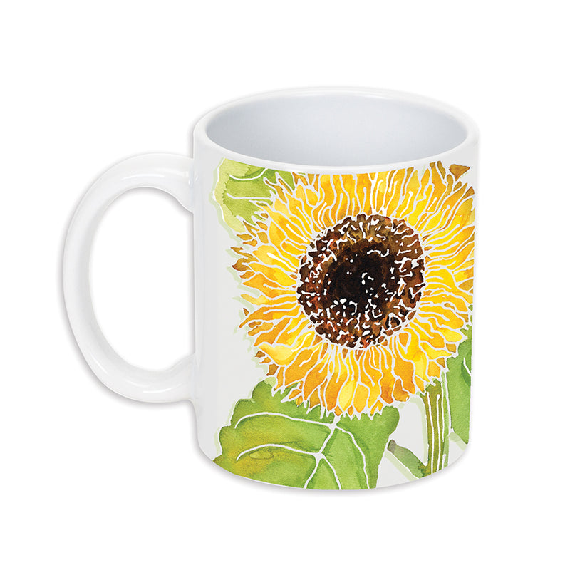 Sunflower mug front view