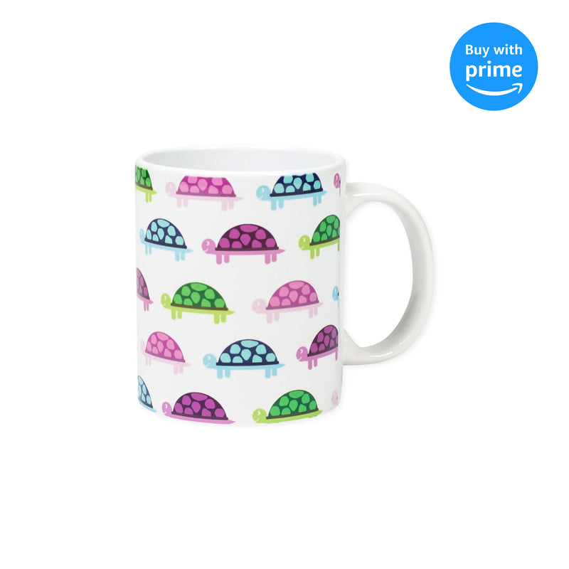 Colorful Turtles 11 Ounce Ceramic Coffee Mug
