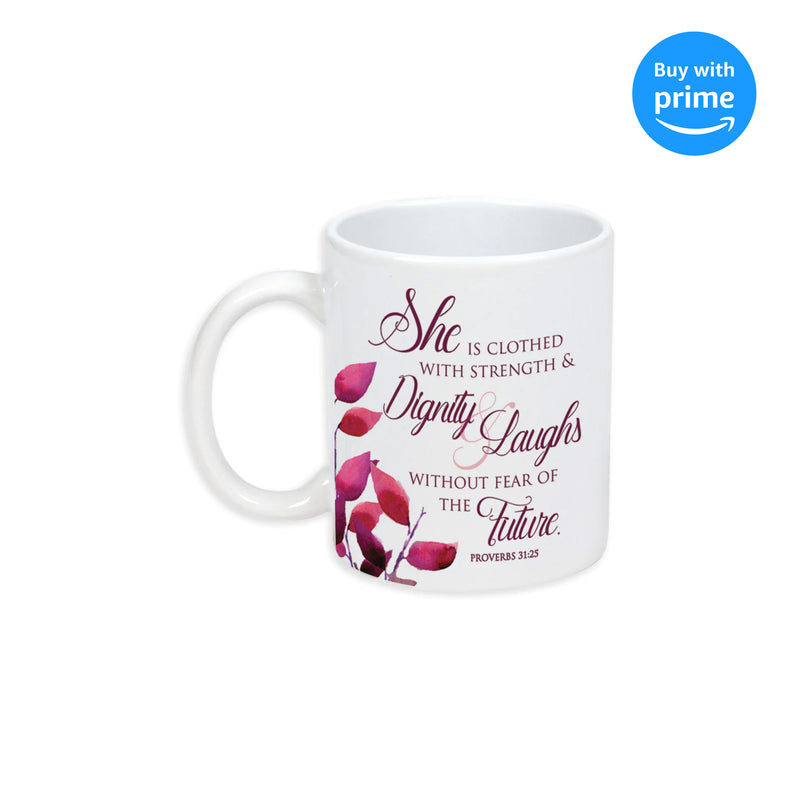 Proverbs 31 Woman 11 Ounce Ceramic Stoneware Coffee Mug