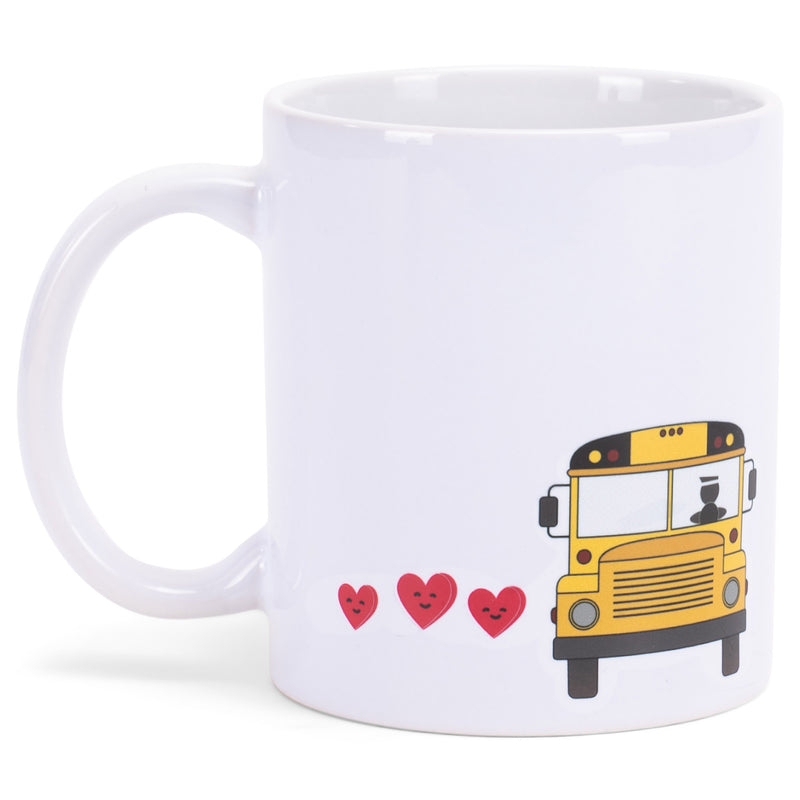 School Bus Driver For The Little Reasons White 11 Ounce Ceramic Novelty Coffee Mug