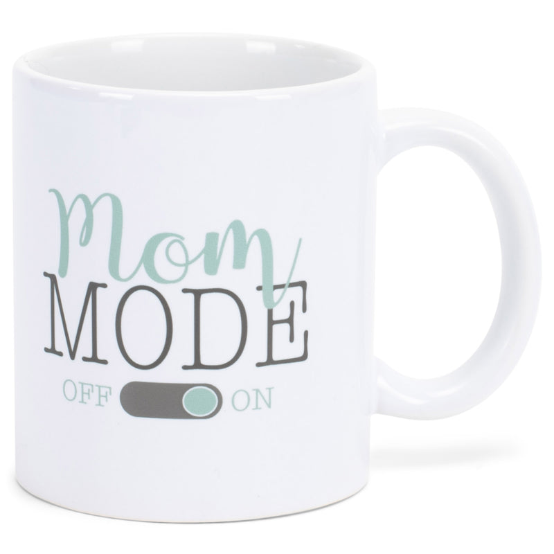 Mom Mode On Or Off White 11 Ounce Ceramic Novelty Coffee Mug