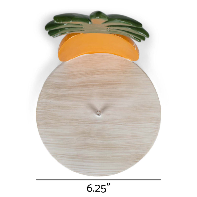 Elanze Designs Tropical Pineapple 12 inch Resin and Wood Paper Towel Holder