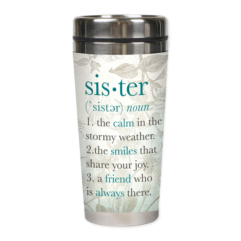 Sister My Joy and Friend 16 Oz Stainless Steel Travel Mug with Lid