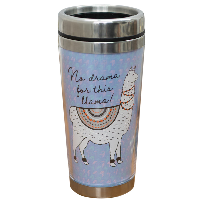 Festive No Drama For This Llama 16 Oz Stainless Steel Travel Mug with Lid