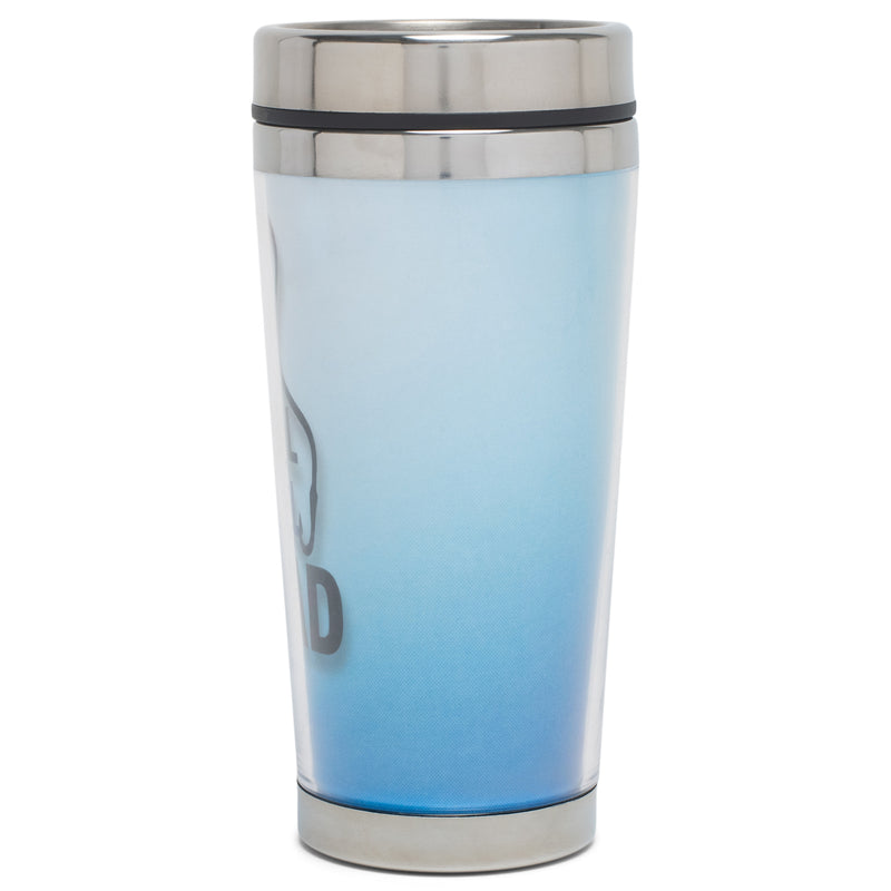 Reel Cool Dad Sky Blue and Black 16 Ounces Stainless Steel Travel Tumbler