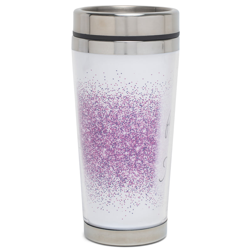 Call Me Mamaw Classic White and Purple 16 Ounces Stainless Steel Travel Tumbler