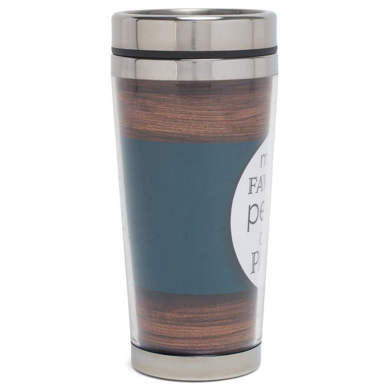 Call Me Papaw Amber Brown and White 16 Ounces Stainless Steel Travel Tumbler