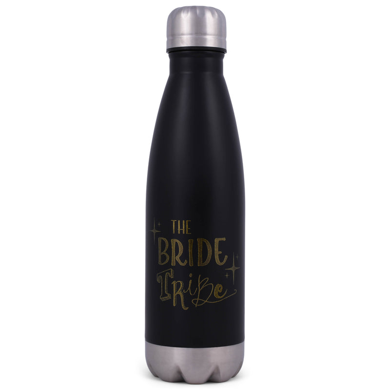 Elanze Designs The Bride Tribe Star Black 17 ounce Stainless Steel Sports Water Bottle