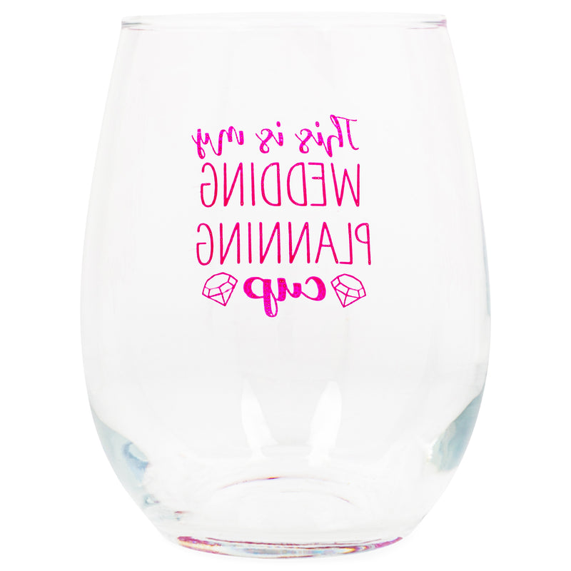 Side view of wine glass