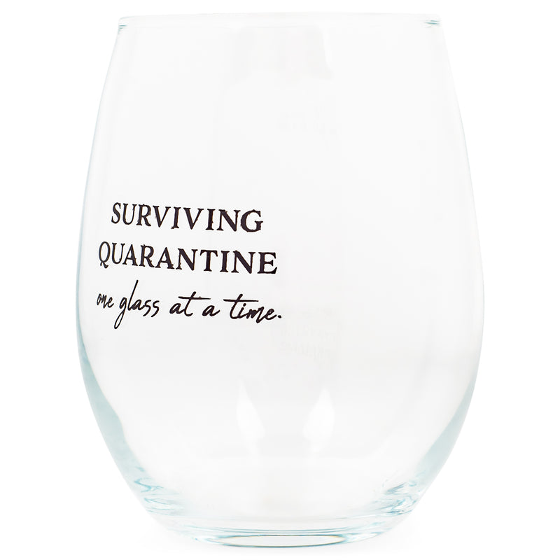 Rear view of wine glass