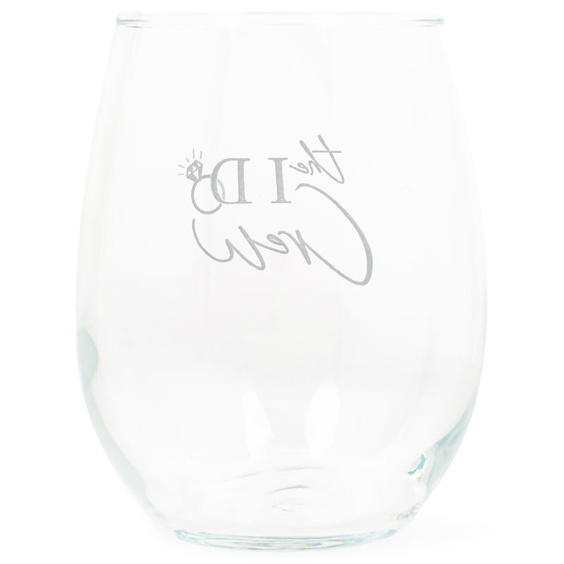 Side view of wine glass